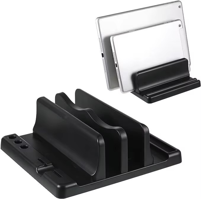 Laptop Stand - オフィス ABS ラップトップスタンド 垂直に置くとデスクスペースを節約 コンピューターアクセサリーを簡単に置くことができます 幅を伸ばすことができ、オフィスデスクに収納できます