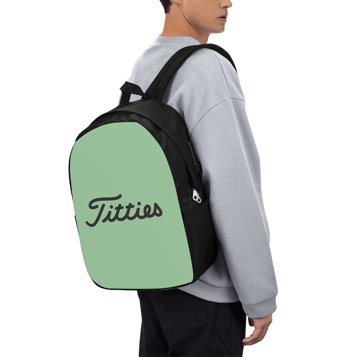 Laptop Bag - Titties ゴルフボールバックパック旅行ノートブックバッグコンピュータ大学生スクールバッグラップトップショルダーバッグ男性用女性用