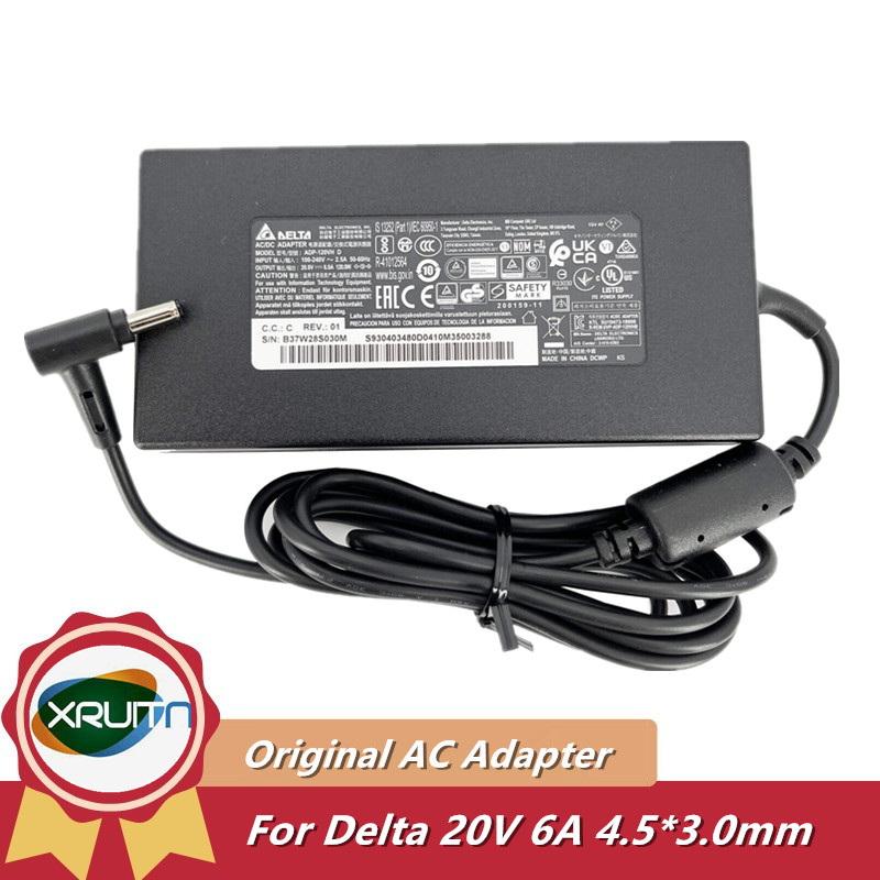Laptop Charger - 純正デルタ ADP-120VH D 20V 6A 120W