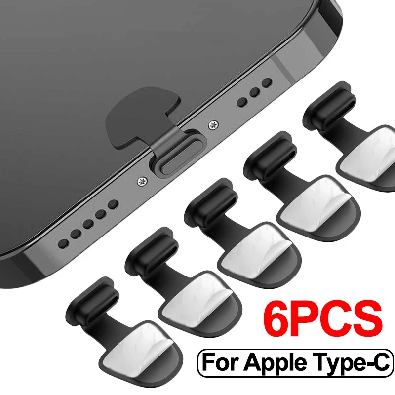 Usb Hub - 1/4/6個入り 充電ポート用防塵ダストプラグ iPhone Samsung USB Type-Cポートプロテクター