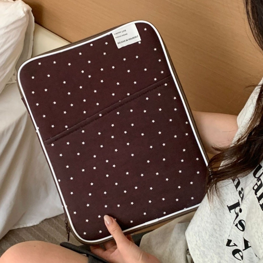 コーデュロイ スタープリント ラップトップスリーブバッグ 耐 - Laptop Sleeve のレビューと価格