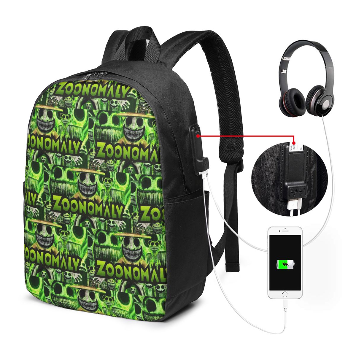 Zoonomaly 漫画スチームゲームバックパック旅行ノート - Laptop Bag のレビューと価格