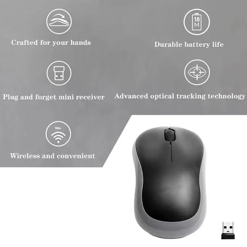 2027M185 ミニワイヤレスマウス。快適で持ち運びやすい - Laptop Mouse のレビューと価格