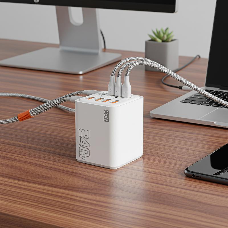 240W GaN USB C充電器 8 in 1 急速充電パ - Laptop Charger のレビューと価格
