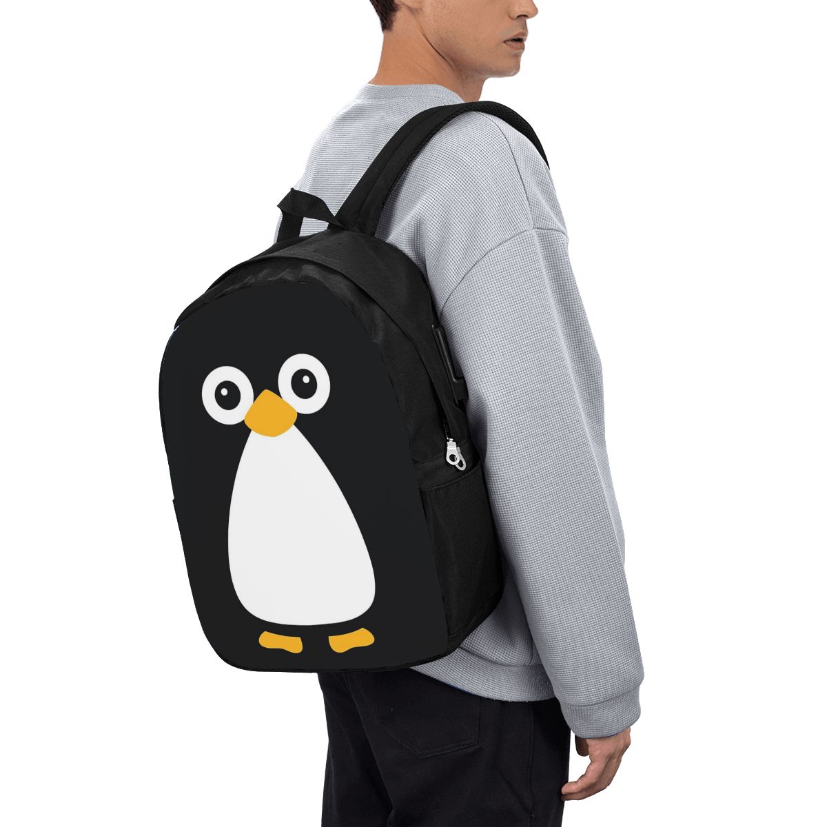かわいいベクターペンギンバックパック旅行ノートブックバッグコ - Laptop Bag のレビューと価格